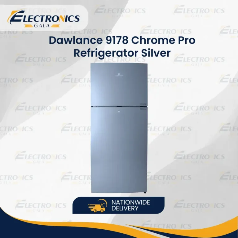 Dawlance 9178 Chrome Pro Refrigerator Silver