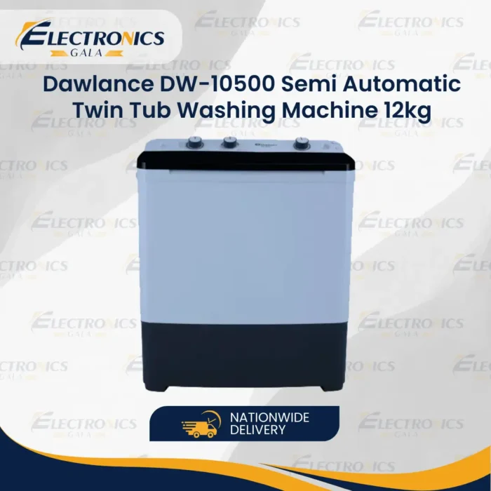 Dawlance DW-10500 Semi Automatic Twin Tub Washing Machine 12kg