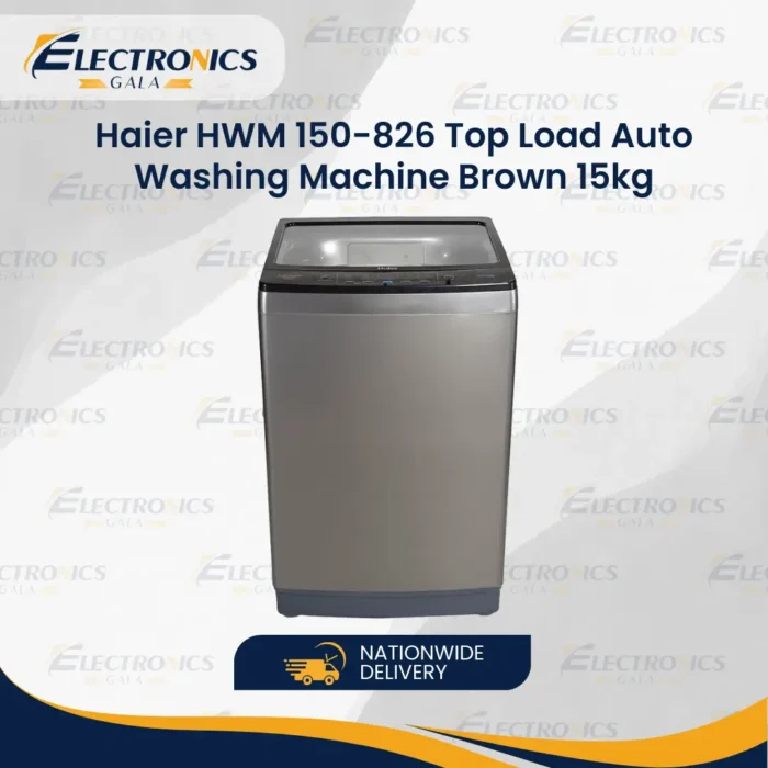 Haier HWM 150-826 Top Load Auto Washing Machine Brown 15kg