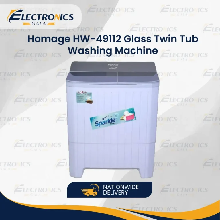 Homage HW-49112 Glass Twin Tub Washing Machine