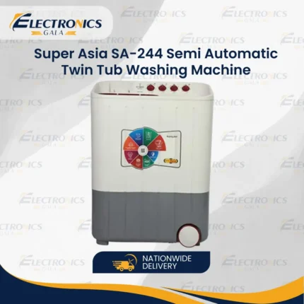 Super Asia SA-244 Semi Automatic Twin Tub Washing Machine