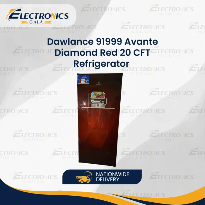 Dawlance 91999 Avante Diamond Red 20 CFT Refrigerator