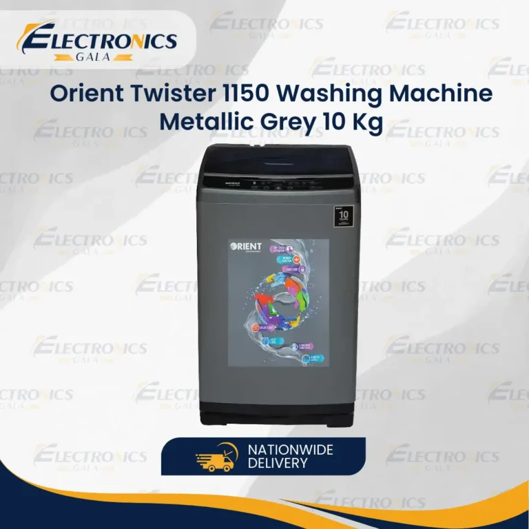 Orient Twister 1150 Washing Machine Metallic Grey 10 Kg