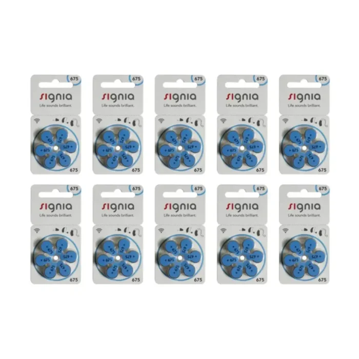 Signia Hearing Aids Battery - Size +675 Blue - Image 2