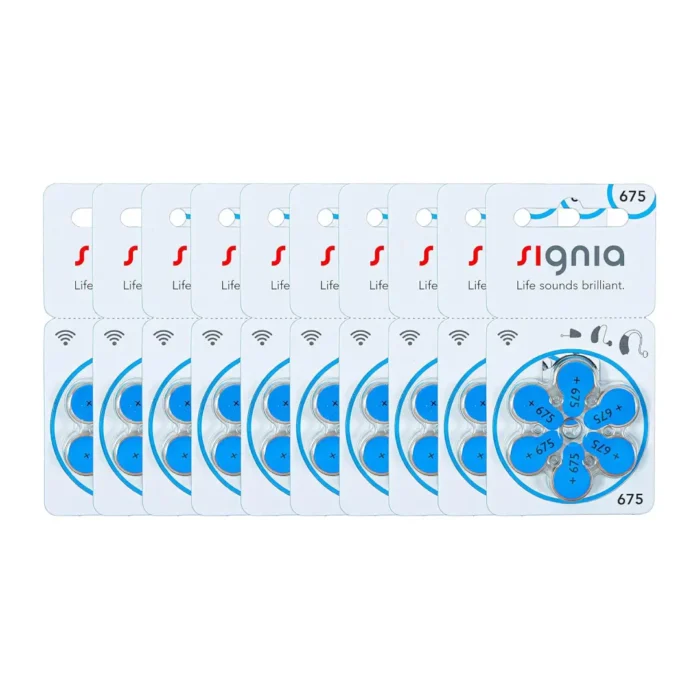 Signia Hearing Aids Battery - Size +675 Blue - Image 3